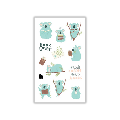 Drink Coffee Read Books - Four Bears Sticker Club