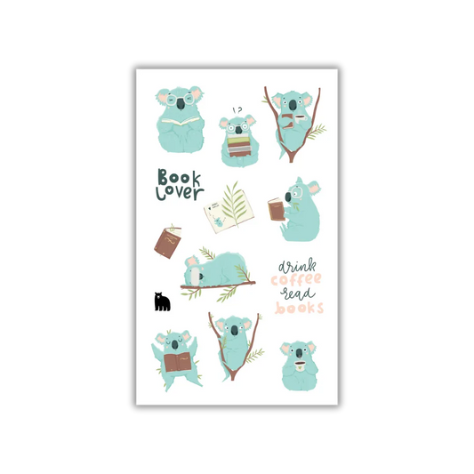 Drink Coffee Read Books - Four Bears Sticker Club
