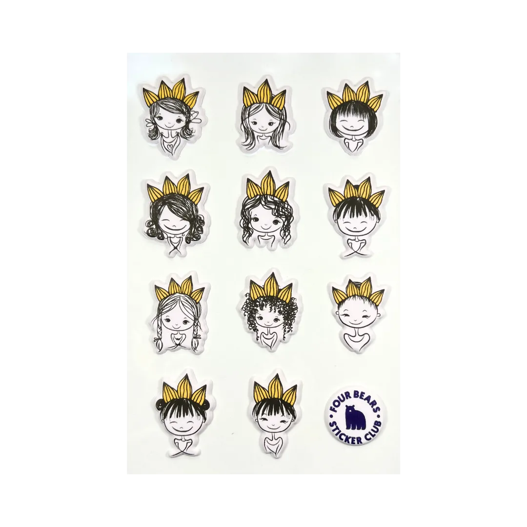 Puffy Princesses - Four Bears Sticker Club