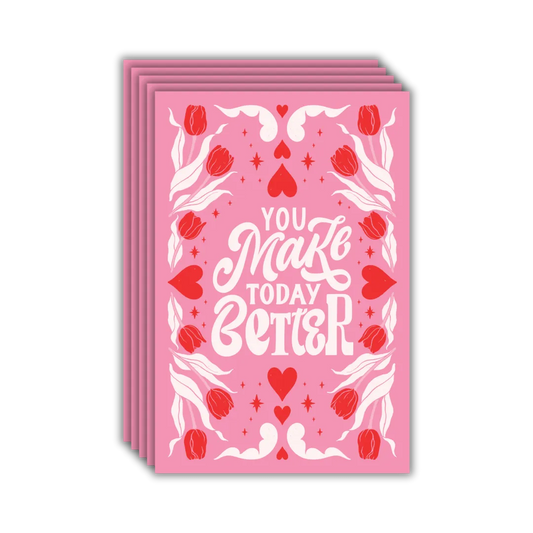 Make Today Better Postcards - Four Bears Sticker Club