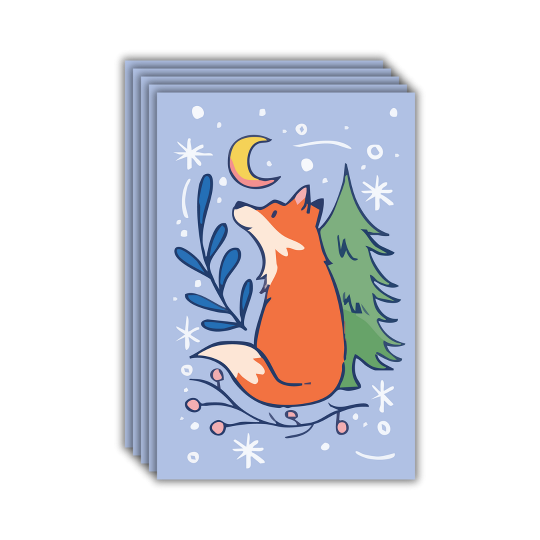 Winter Fox Postcards