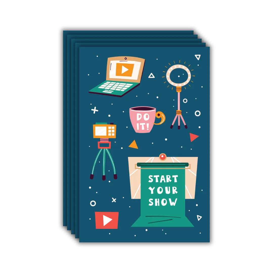 Start Your Show Postcards - Four Bears Sticker Club