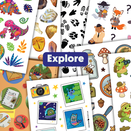 July 2026 Little Kids Sticker Club