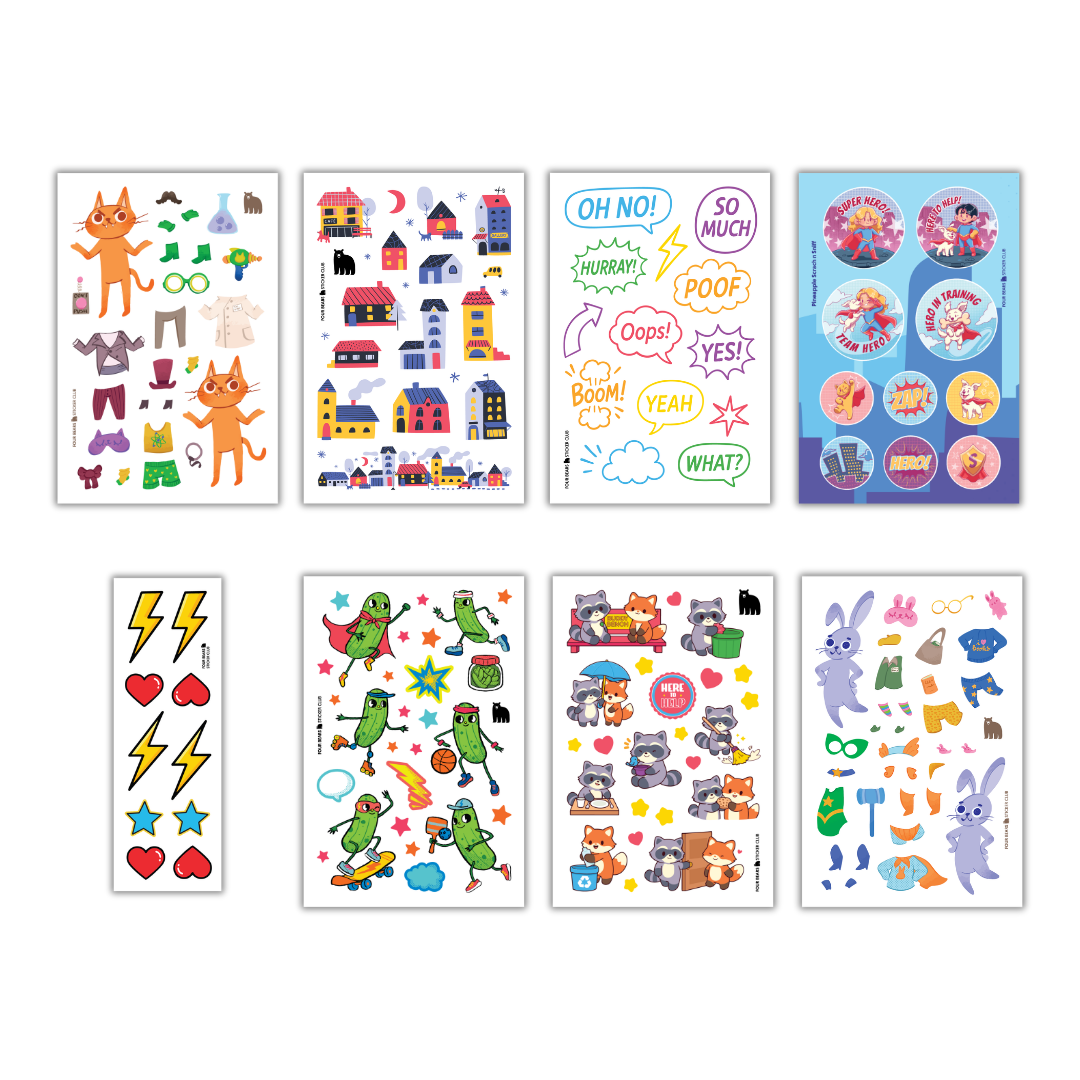 April 2026 Little Kids Sticker Club