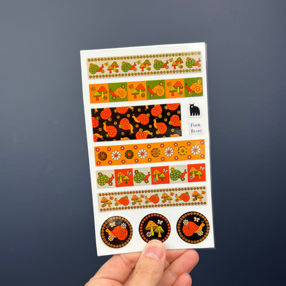 Snail and 'Shroom Washi Strips