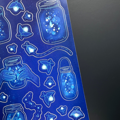 Blue Firefly Jars