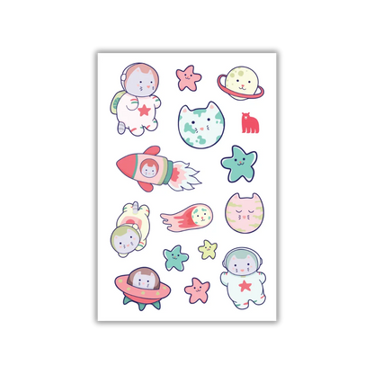 Astro-cats - Four Bears Sticker Club