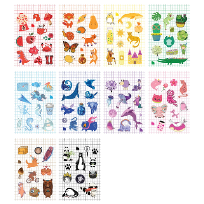 Colours of the Rainbow Sticker Book - Four Bears Sticker Club