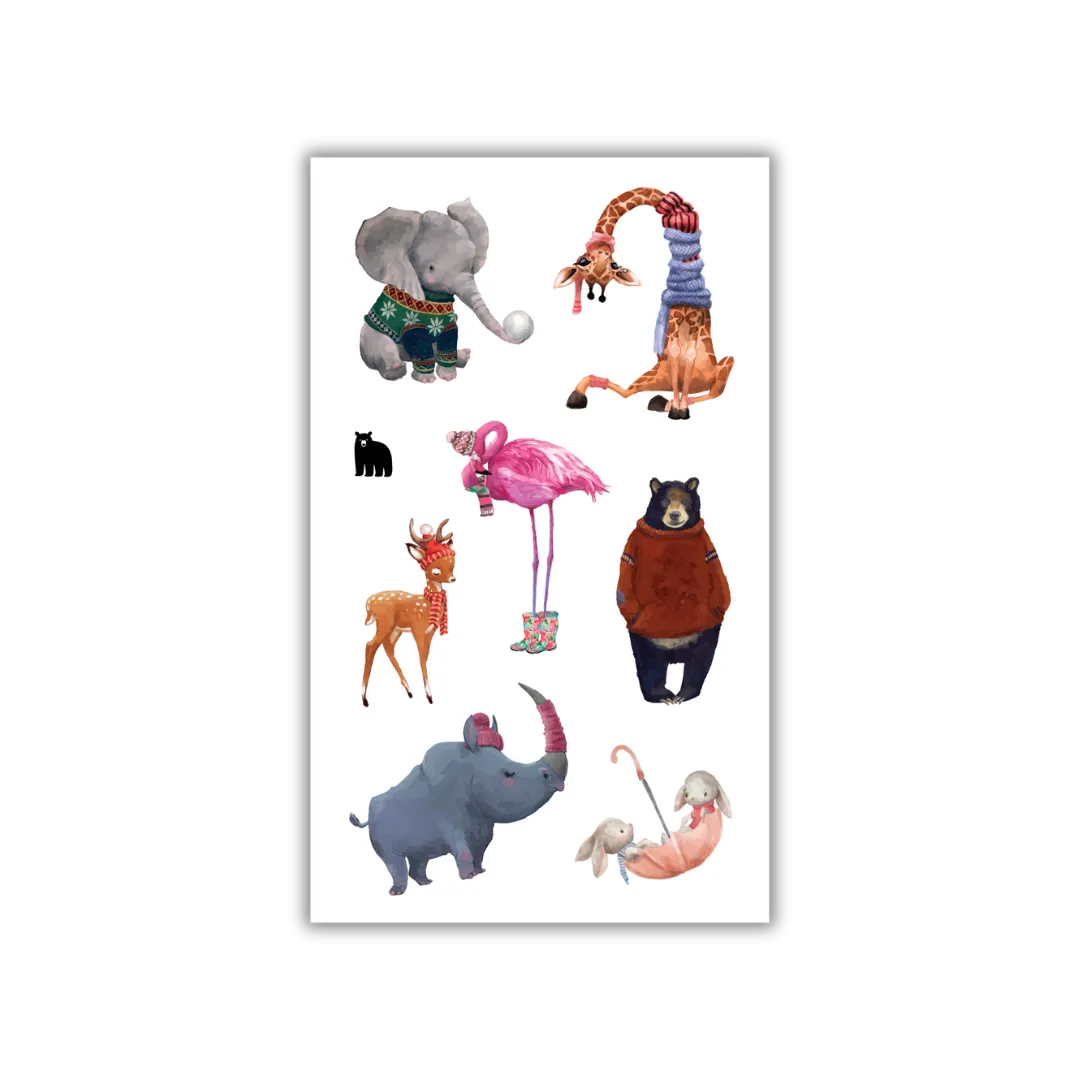 Cozy Creatures - Four Bears Sticker Club
