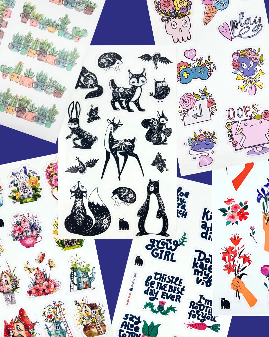 June 2023 Big Kids - Four Bears Sticker Club