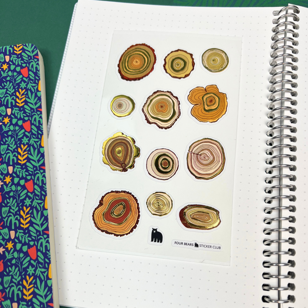 Tree Rings Bear Tree Rings – Four Bears Sticker Club
