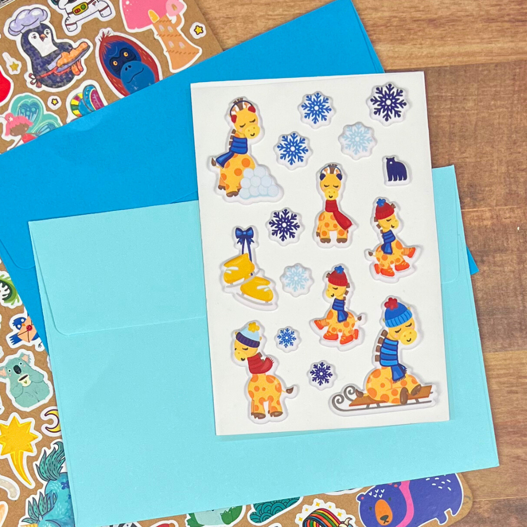 Puffy Winter Giraffe