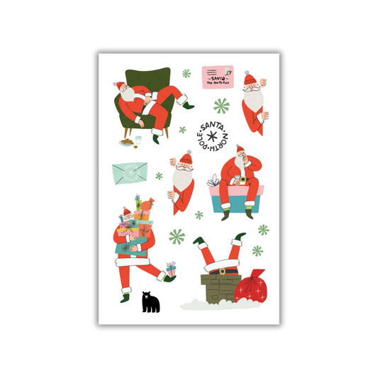 Claus-ing A Scene - Four Bears Sticker Club
