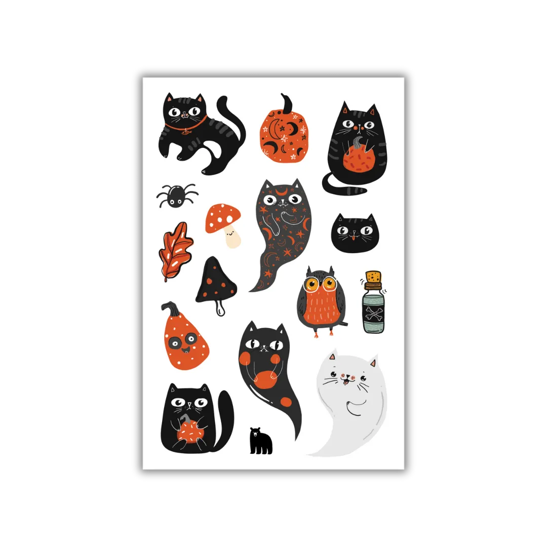 Scaredy Cats - Four Bears Sticker Club