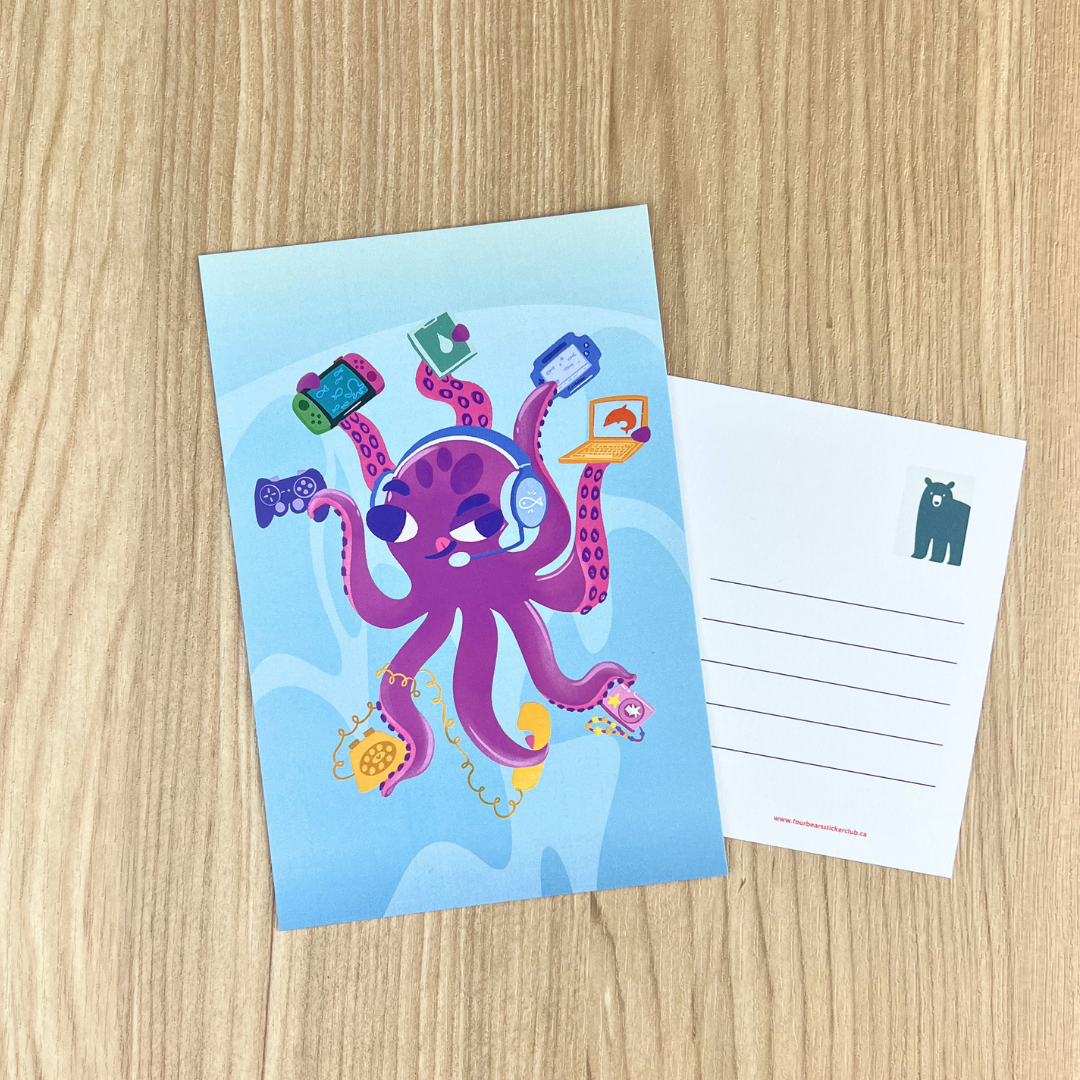 Online Octopus Postcards