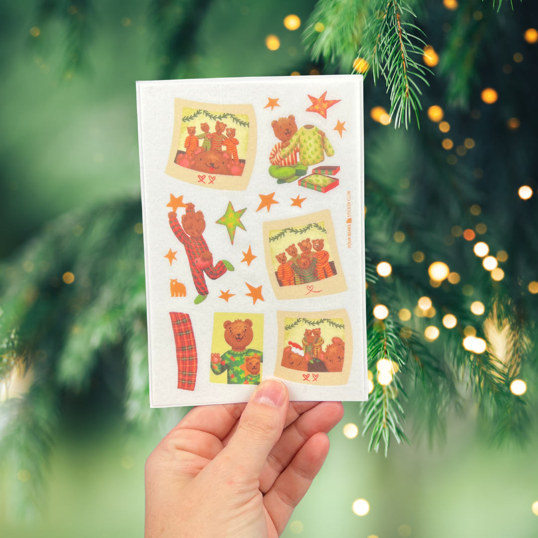 Mer Ry Add Merry and Matching – Four Bears Sticker Club