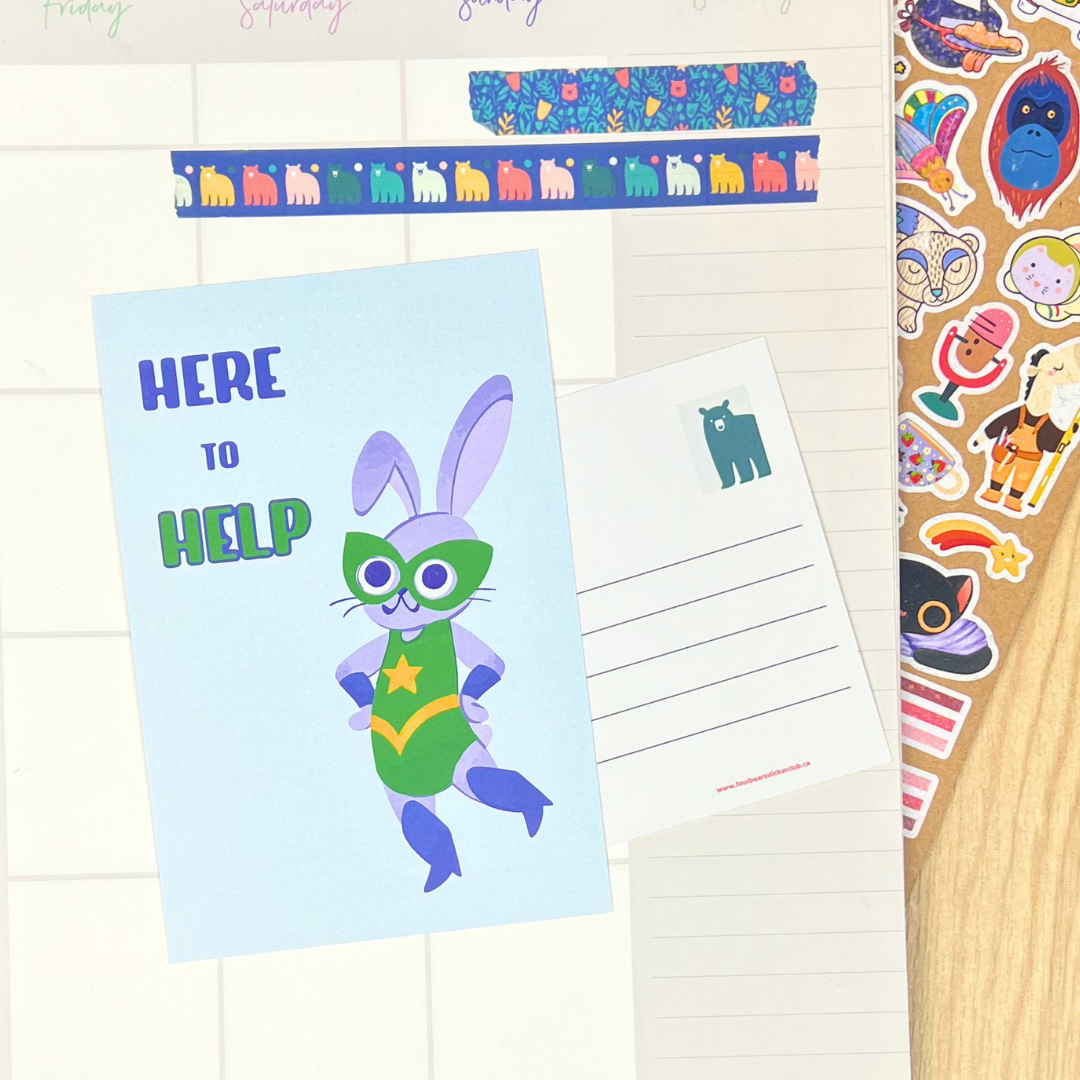 Here To Help Postcards
