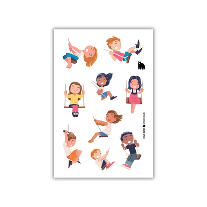 Spring Swings - Four Bears Sticker Club