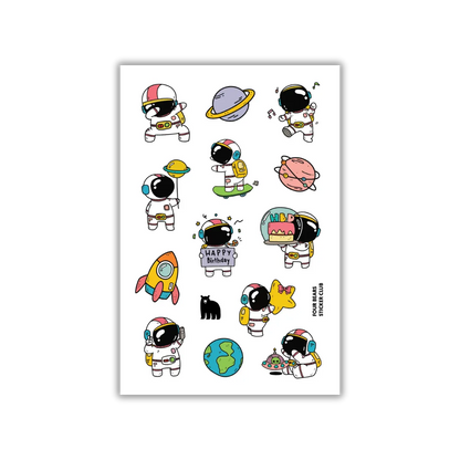 Birthday Blast Off - Four Bears Sticker Club