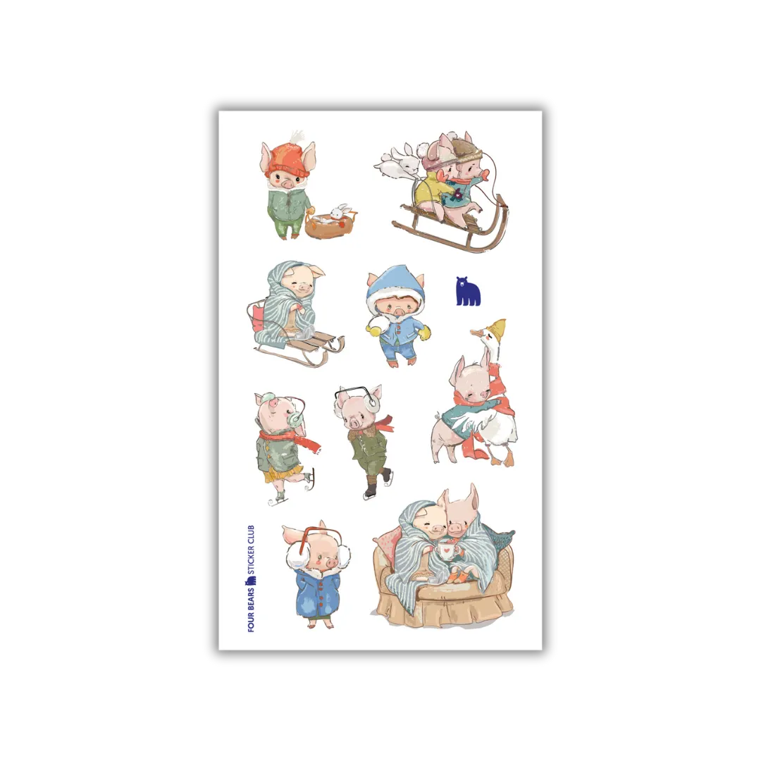 Polar Pigs - Four Bears Sticker Club
