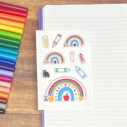 Puffy Pencil Rainbows
