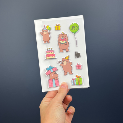 Puffy Birthday Bears