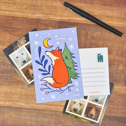 Winter Fox Postcards