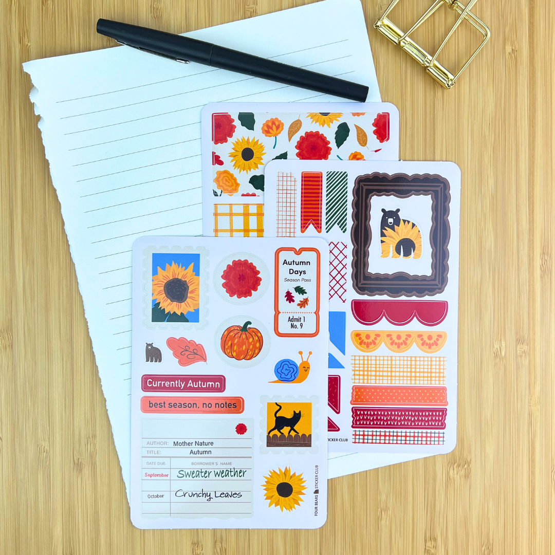 Autumn Archives - Journal Sticker Kit