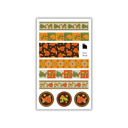 Snail and 'Shroom Washi Strips