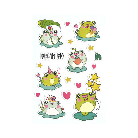 Dream Big Frogs - Four Bears Sticker Club
