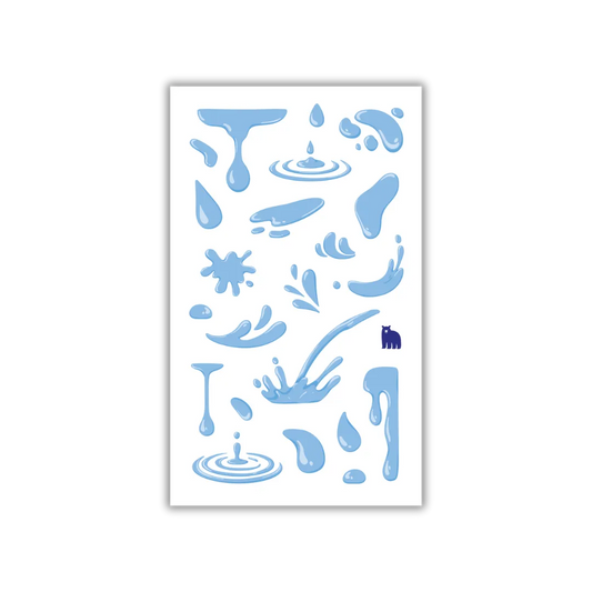 Water Droplets - Four Bears Sticker Club