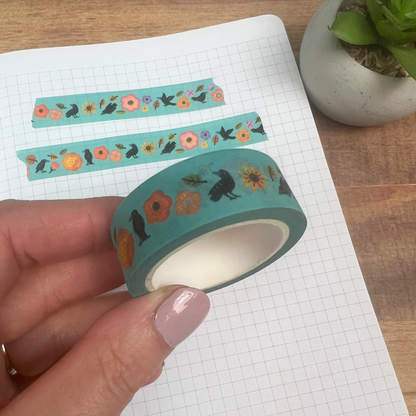 Crows In Bloom Washi Tape