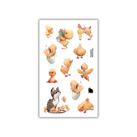 Farm Chicks - Four Bears Sticker Club