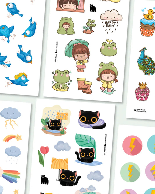 March 2024 Little Kids - Four Bears Sticker Club