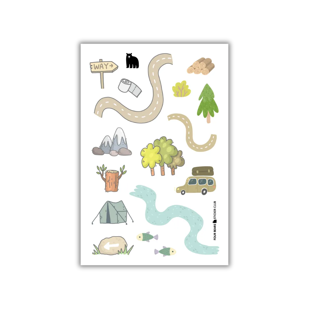 File Sticker Map Drawing Make Your Own Map – Four Bears Sticker Club