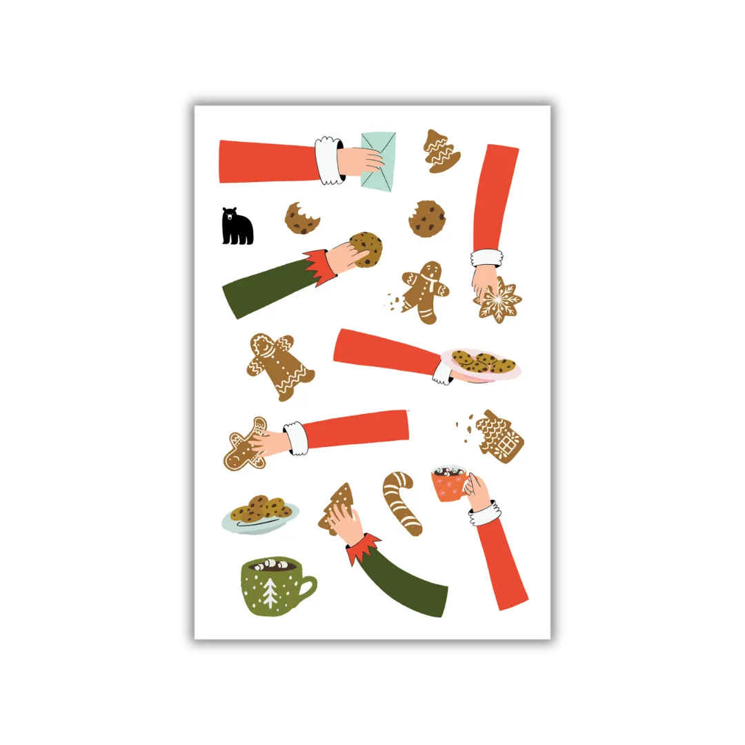 Cookies For Santa - Four Bears Sticker Club