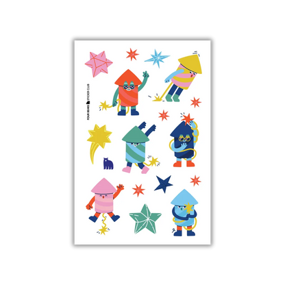 Fun Fireworks - Four Bears Sticker Club