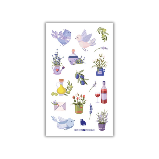 Spring in Provence - Four Bears Sticker Club