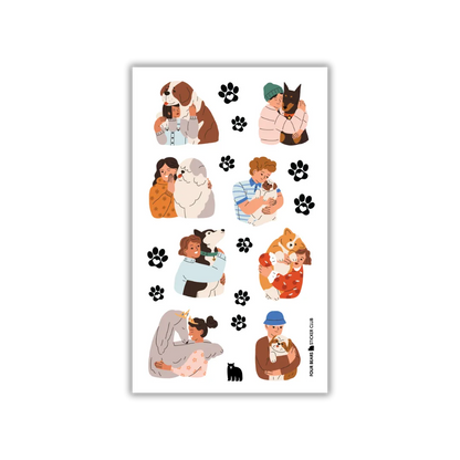 Pugs and Kisses - Four Bears Sticker Club