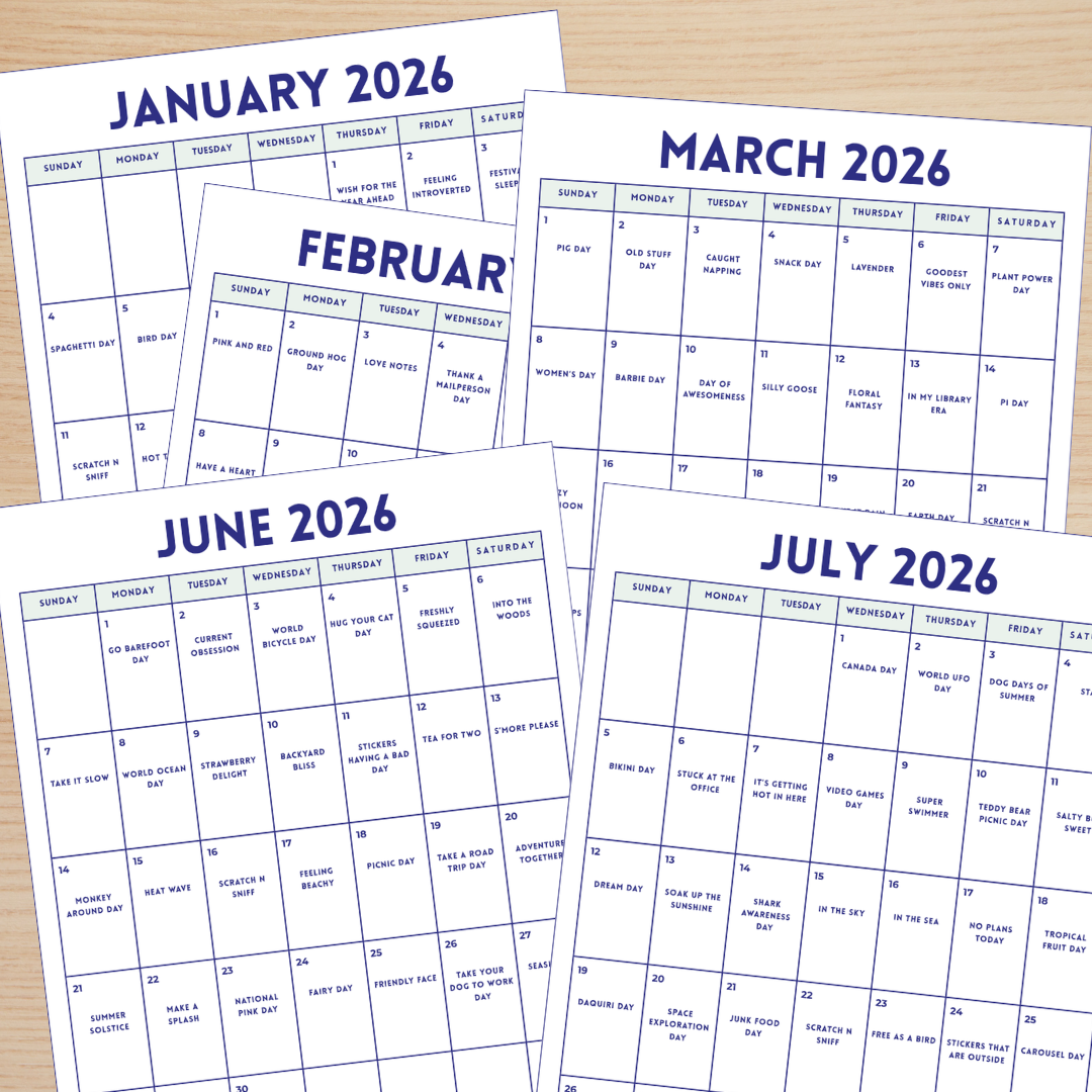 Sticker Challenge Calendar
