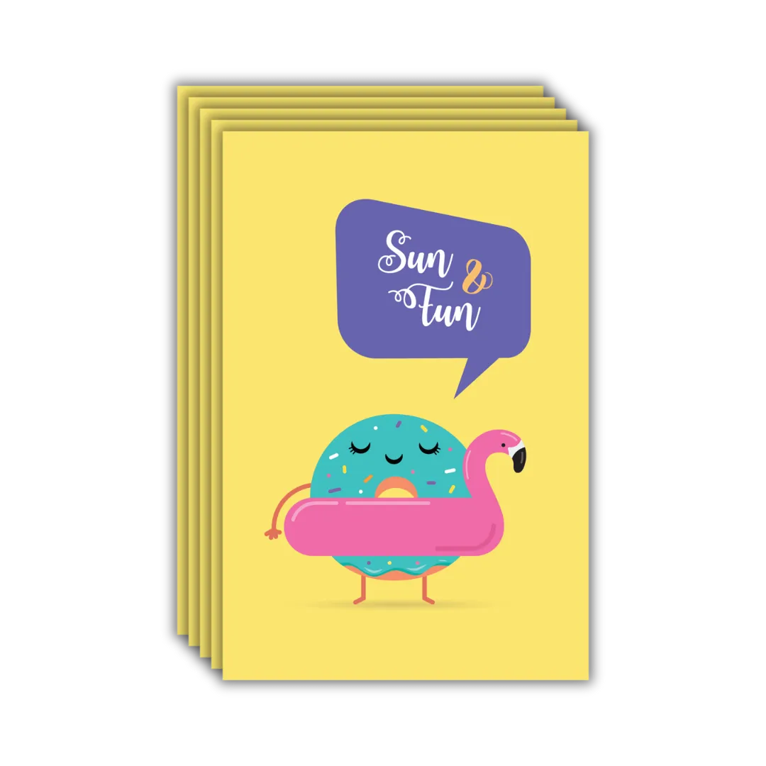Sun & Fun Postcards - Four Bears Sticker Club