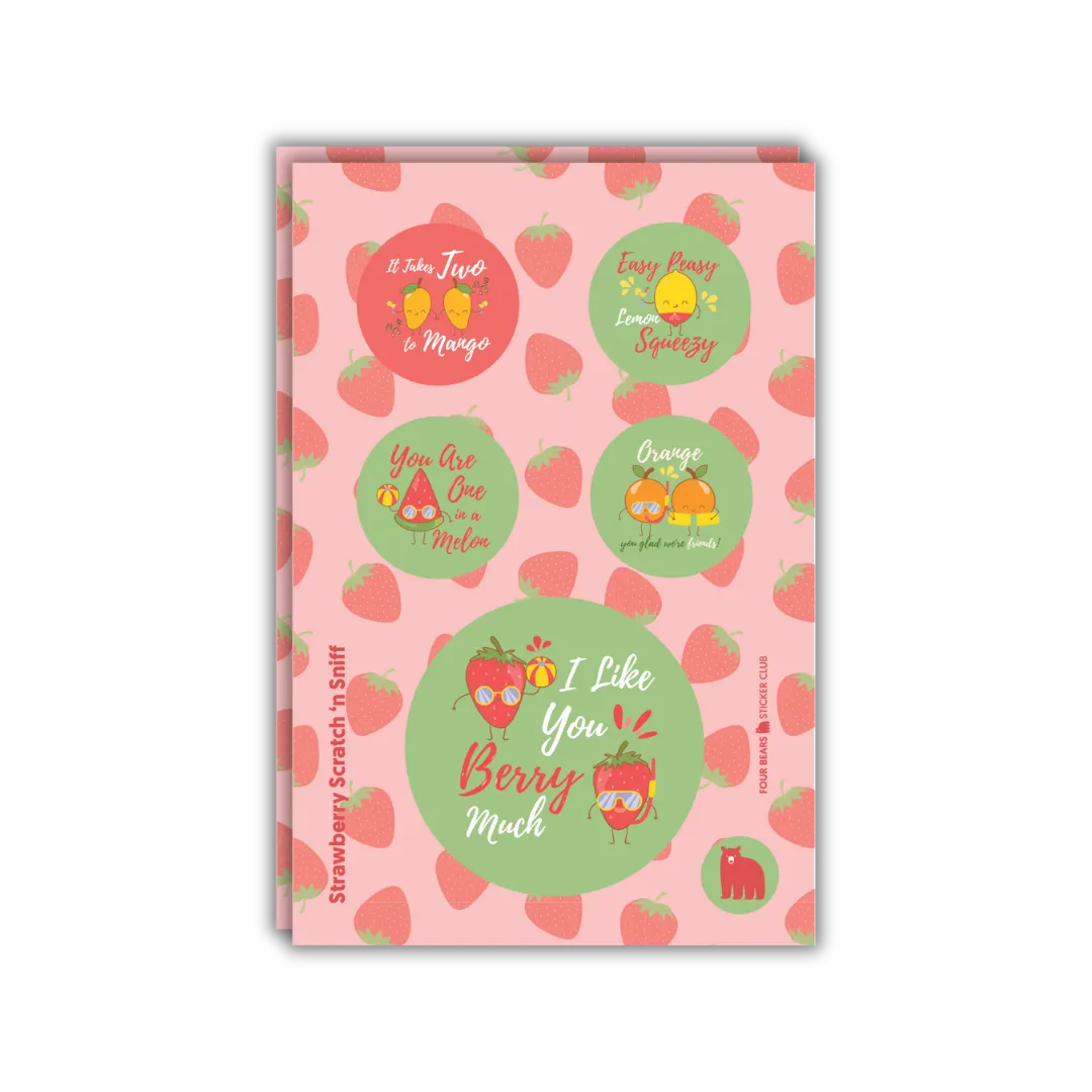 Berry Sweet Sayings - Four Bears Sticker Club