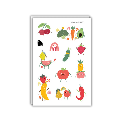 Fruity Friends - Four Bears Sticker Club