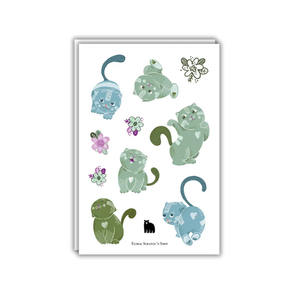 Purr-ty Cats - Four Bears Sticker Club