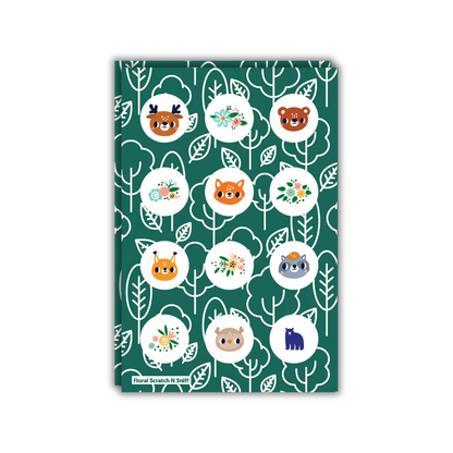 Floral Forest - Four Bears Sticker Club