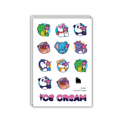 Ice Cream Pals - Four Bears Sticker Club
