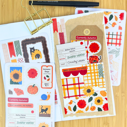 Autumn Archives - Journal Sticker Kit