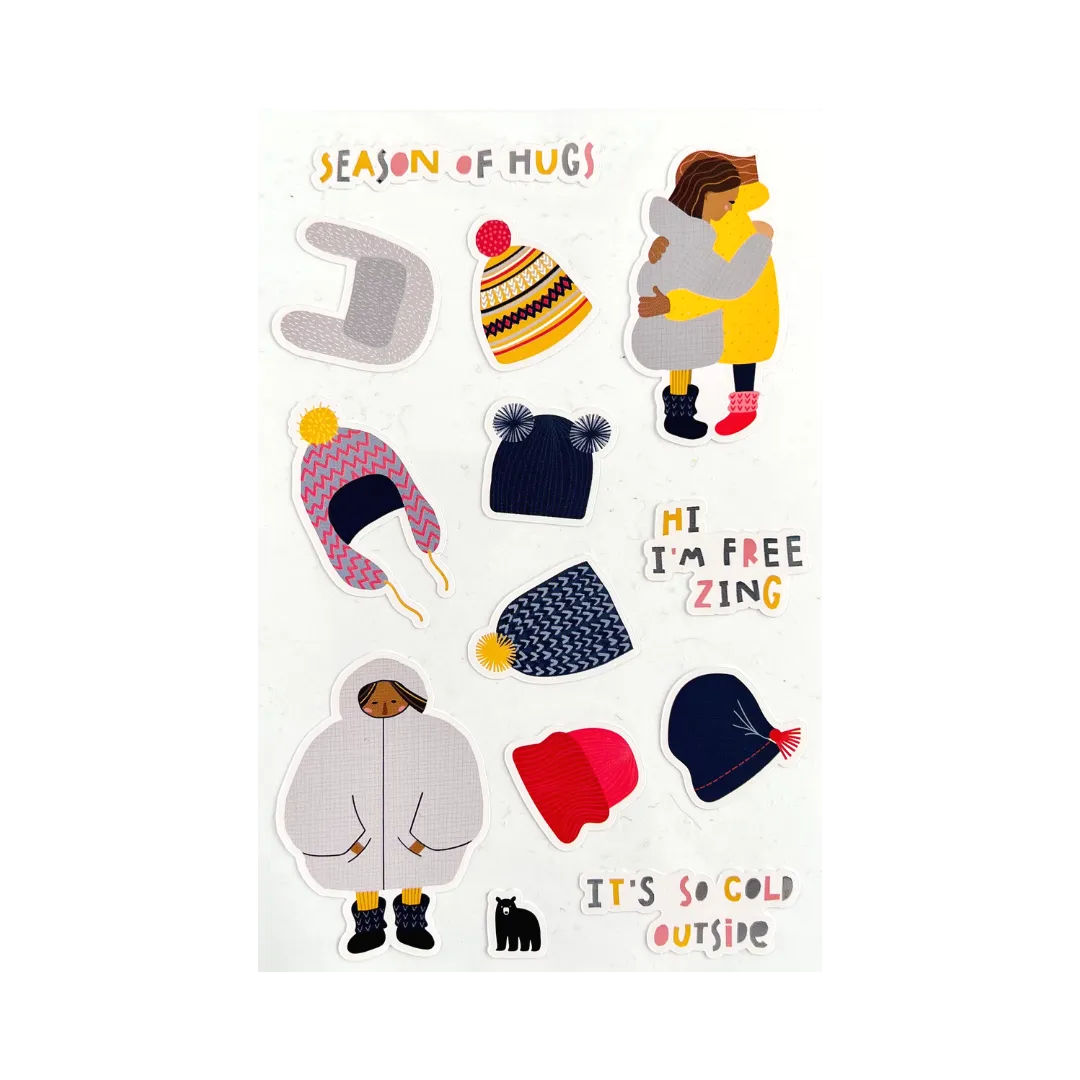 Season of Hugs Four Bears Sticker Club