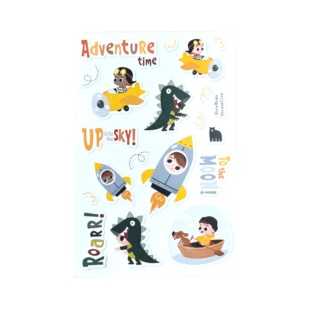 Two Time Sticker Adventure Time – Four Bears Sticker Club