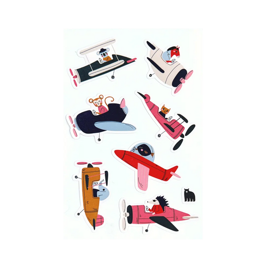Flying Friends - Four Bears Sticker Club